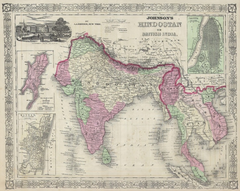 13.10 1864_Johnson's_Map_of_India